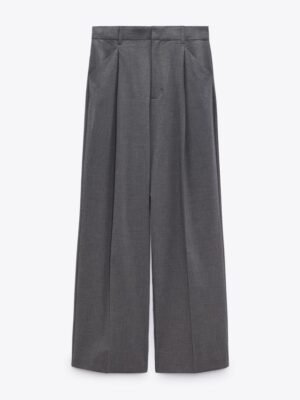 Wide Pleated Trousers