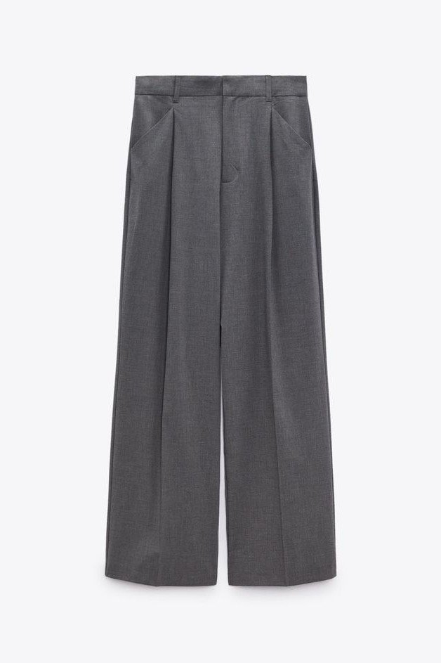 Wide Pleated Trousers